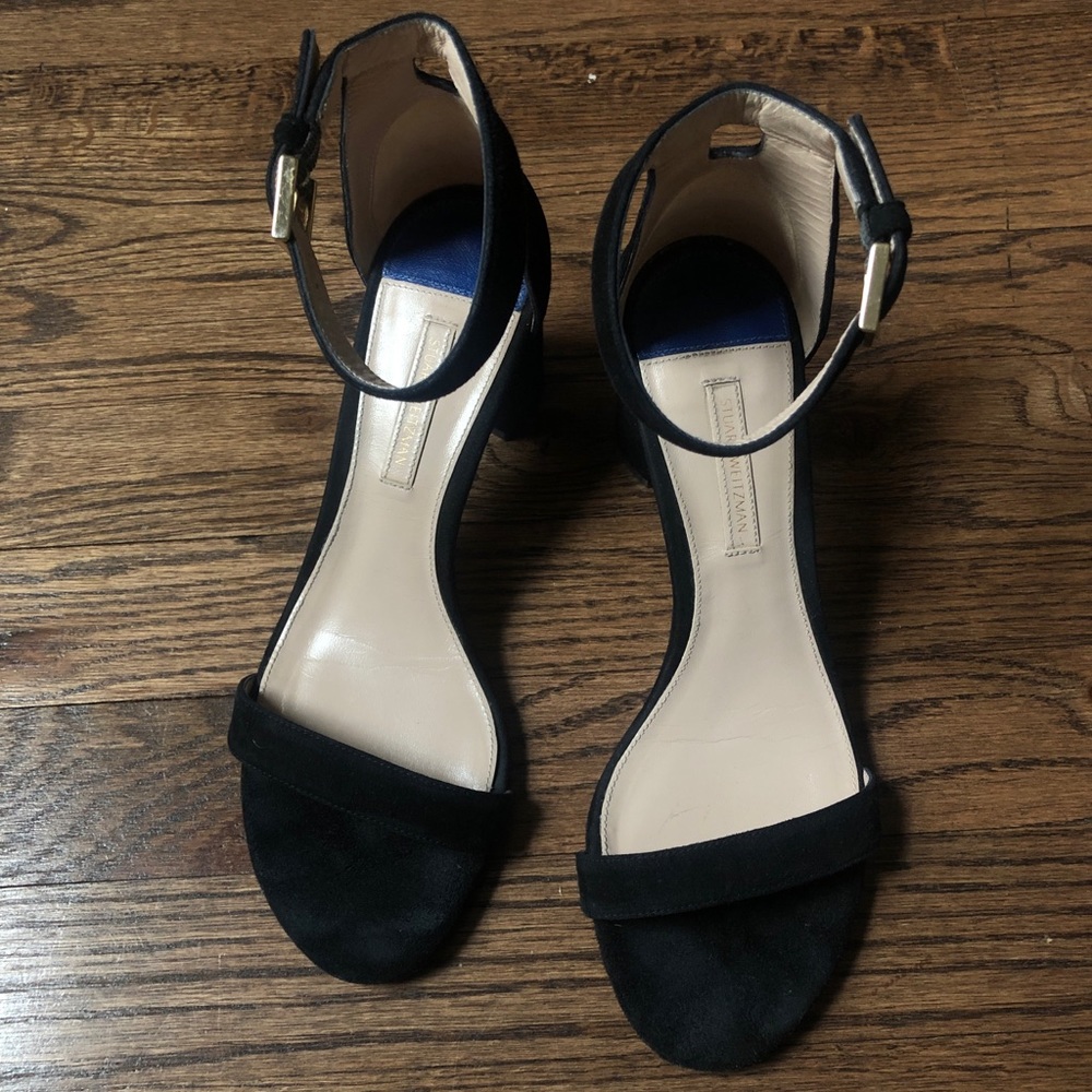 Stuart Weitzman NearlyNude Black Suede